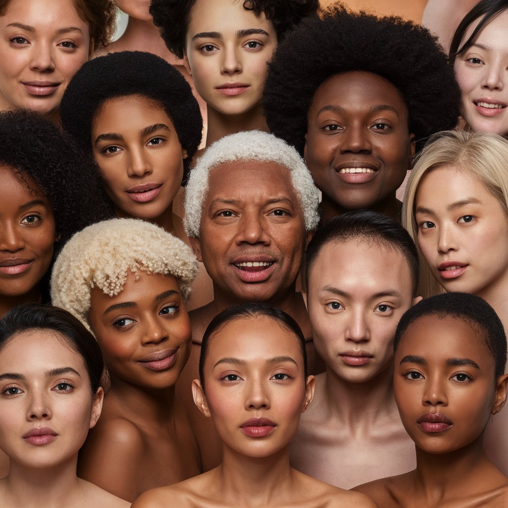 Skin colour map of the world