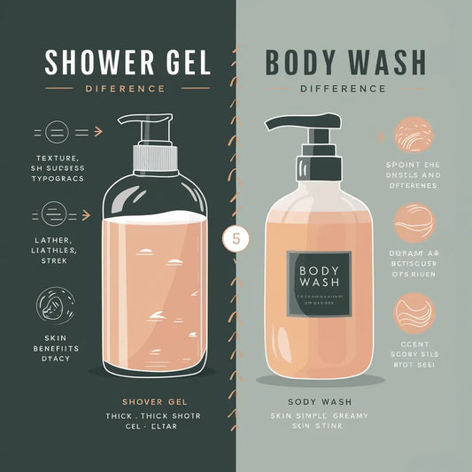 diff between shower gel and body wash