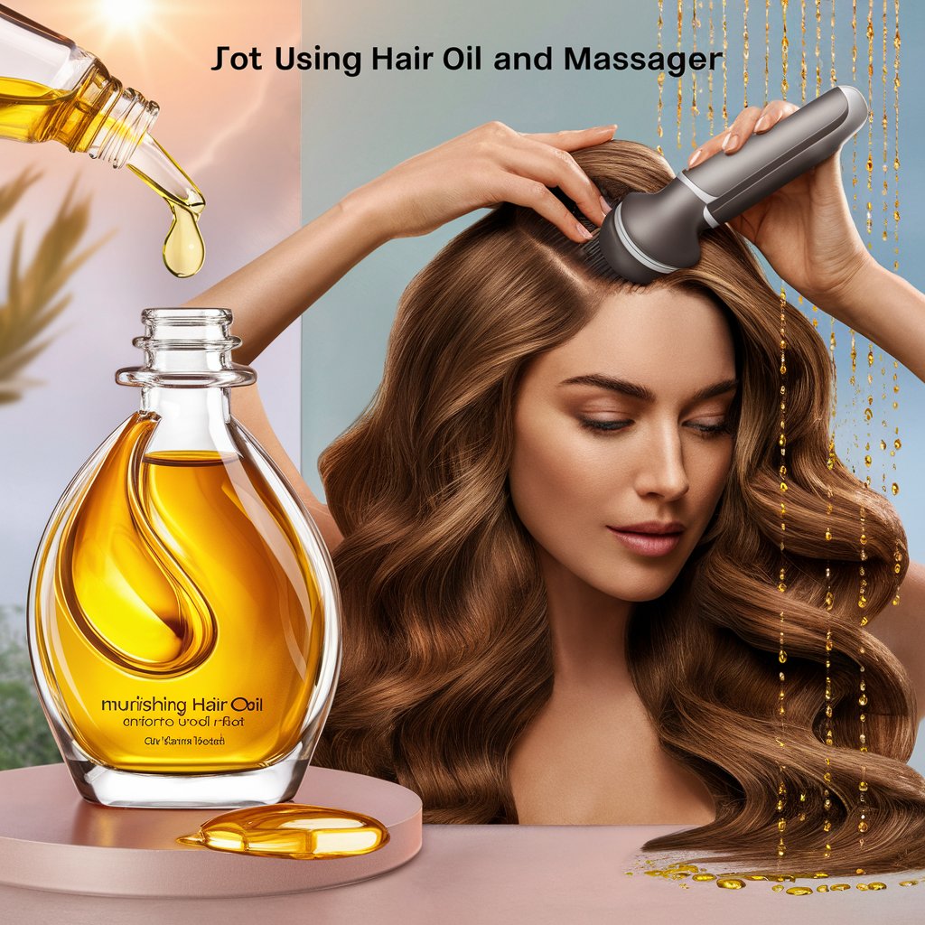 Hair Oil and Massager