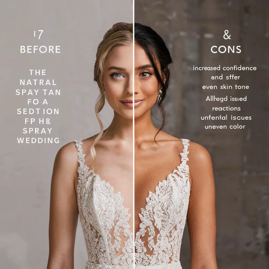 pros and cons of spray tan for wedding